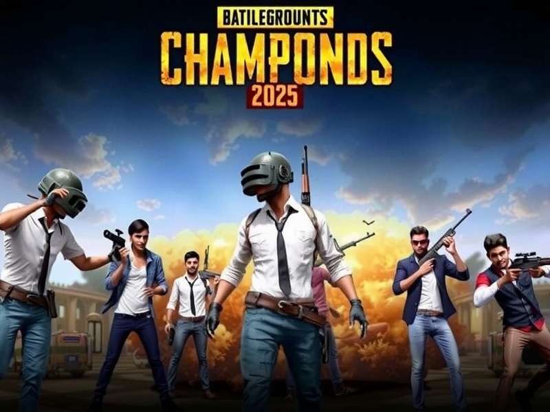 PUBG India Champions 2025 tournament poster featuring Indian players in action